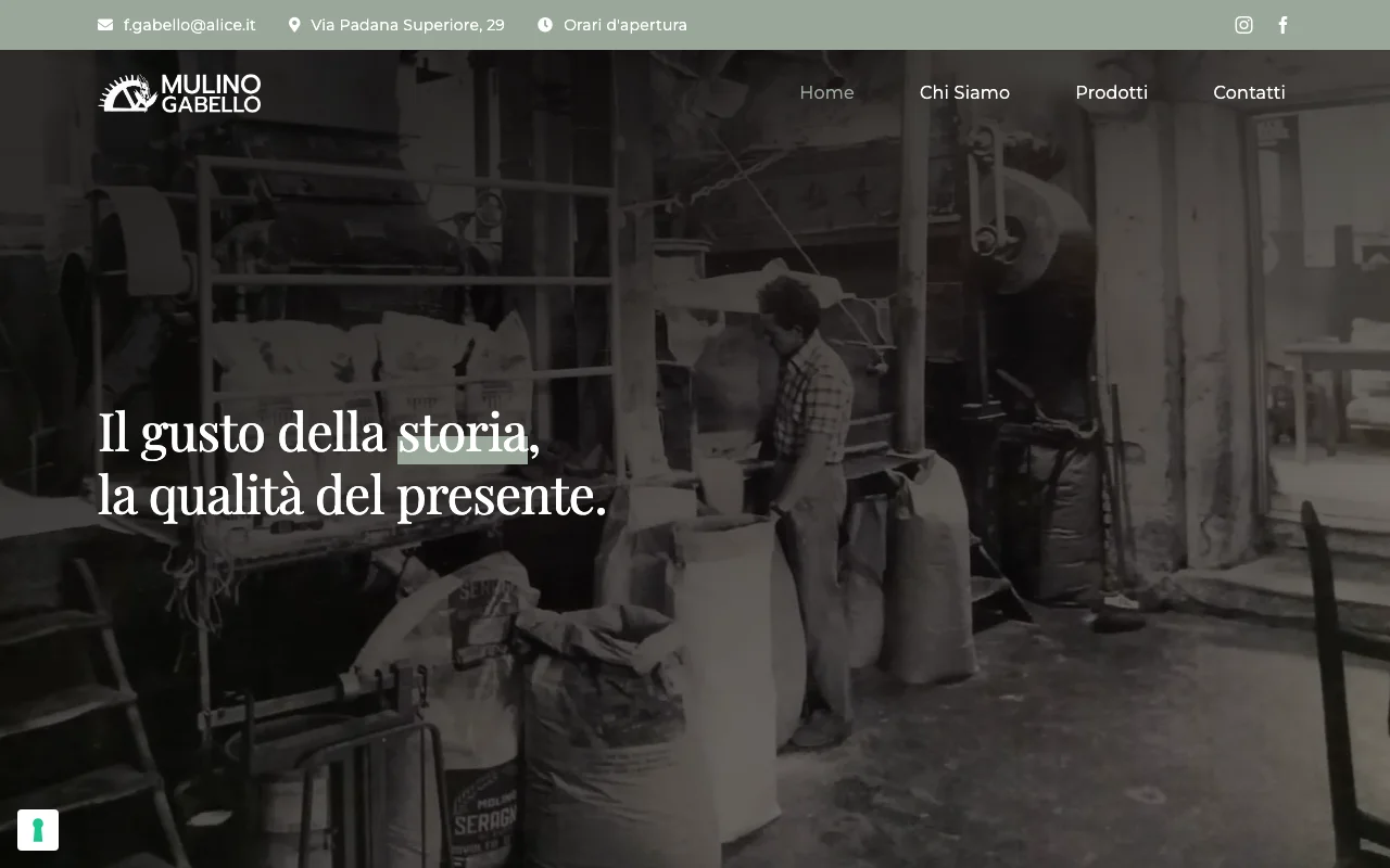 Sito Web Live Mulino Gabello Inzago